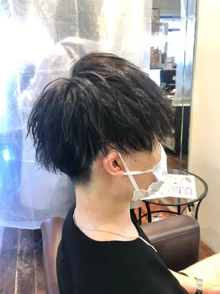 ショート パーマ メンズ 岩谷 愛依のヘアスタイル