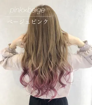 ロング カラー シールエクステ/渋谷 ／ギャル/LIALAのヘアスタイル