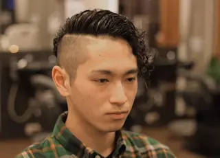 ミディアム パーマ メンズ 前田賢生 ご新規様はNGのヘアスタイル