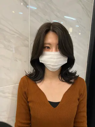 ミディアム 🩶韓国/似合わせ/ さわ🩶のヘアスタイル