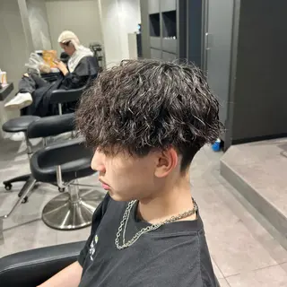 ショート パーマ メンズ 🔱波巻きパーマ🔱 しゅうとのヘアスタイル