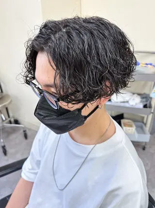 ショート パーマ メンズ warme所属・メンズパーマ メンズ特化ryoのヘアスタイル