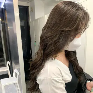 ロング カラー ヘアアレンジ ハイトーン/美髪矯正 🍃大江拓実のヘアスタイル