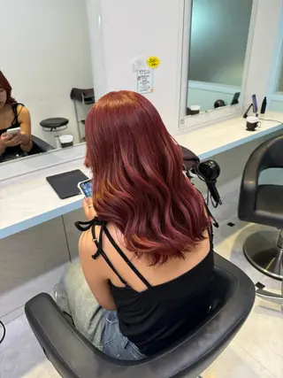 ロング カラー 🩷モテ髪&透明感 🩷ミルクティー🩷のヘアスタイル