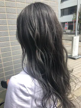 ロング カラー 似合わせ レイヤー須川のヘアスタイル