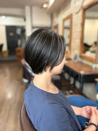 ショート カラー 💠西山果琳💠 マツパモデル募集のヘアスタイル
