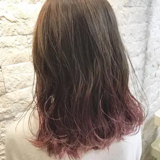 セミロング カラー ヘアアレンジ いわい せよりのマツエク・マツパデザイン