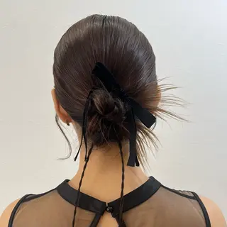 ミディアム ヘアアレンジ 🦋Yui🦋透明感 /艶カラー/髪質改善のヘアスタイル