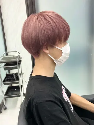 ショート カラー メンズ ミルボンAujua認定サロン Ria  OSAKA 梅田所属・メンズ、エクステ特化 Ryuのヘアスタイル