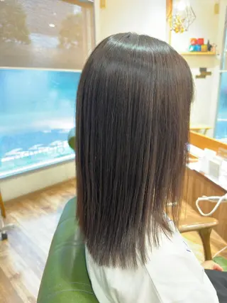 ロング ボブ/インナーカラー ショート/佐野祥子のヘアスタイル