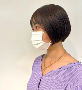 ショート カラー 🍮中山詩乃🍮顔 まわりデザイン◎のヘアスタイル