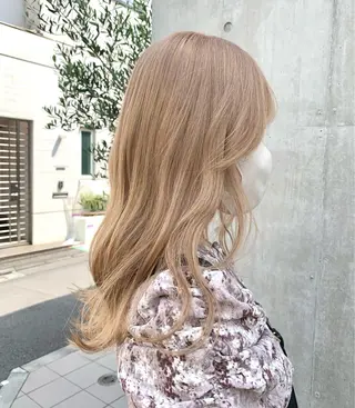 セミロング カラー ヘアアレンジ 🎀暖色カラー🎀 ♡yurika♡のヘアスタイル