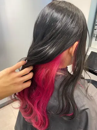 セミロング カラー SALOWIN新宿三丁目East3階所属・アイドルヘア 💓清水拓実のヘアスタイル
