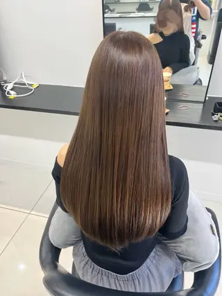 ロング カラー ブリーチなしWカラー /アレンジ/ユウミのヘアスタイル