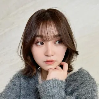 ミディアム カラー PETZjasmine所属・顔周りカット/透明感 カラー🤍大塚蛍のヘアスタイル