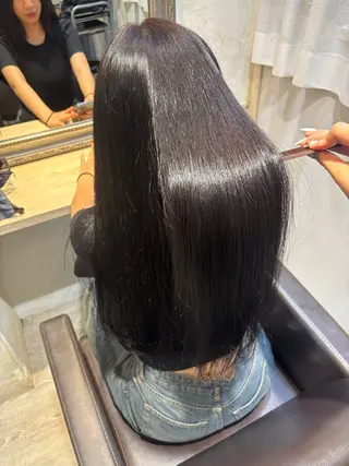 ロング カラー 村松 優杏のヘアスタイル