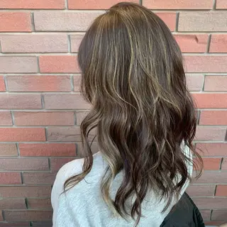 ロング カラー 下鳥 廉のヘアスタイル