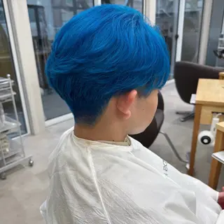 ショート カラー メンズ 🌱ブリーチ・透明感 カラー/mapi🦭のヘアスタイル