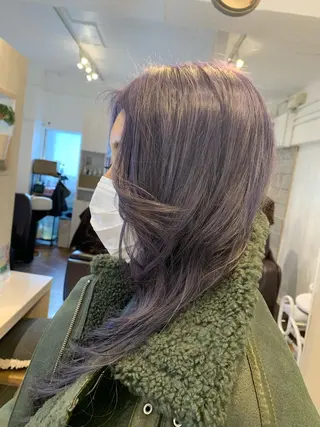 セミロング カラー ヘアアレンジ メンズ ネイル Sia中野新橋 『JUNYA』のヘアスタイル