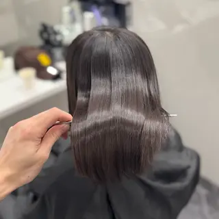 ロング パーマ ブリーチなし Ⅰ 髪質改善カラーのヘアスタイル