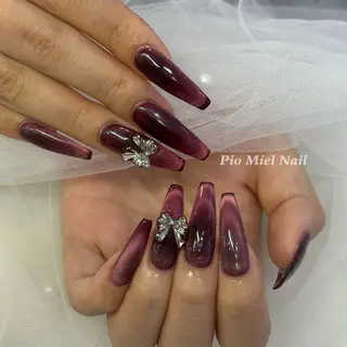 ネイル momo 長さだしのネイルデザイン