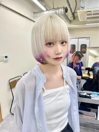 ショート カラー Neolive Luca　御茶ノ水店所属・透明カラー/韓国風 Subaruのヘアスタイル