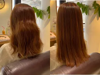 ロング ノンダメージ⭐️ 透明感カラー中田七菜のヘアスタイル