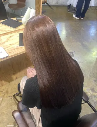 ロング カラー ブリーチカラーと、髪 質改善。HARUKAのヘアスタイル