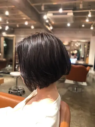 ショート カラー 韓国風カット/ 髪質改善 黒崎のヘアスタイル