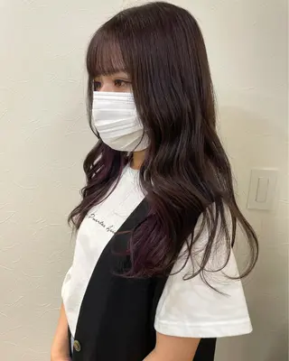 セミロング カラー puf/ rinaのヘアスタイル