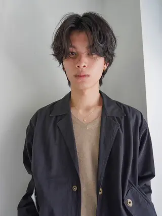 カラー メンズ anri🤍🎀 艶カラーのヘアスタイル