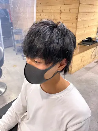 ミディアム カラー ヘアアレンジ ✨【公式】渋谷メンズ サロン BLUCK✨のヘアスタイル