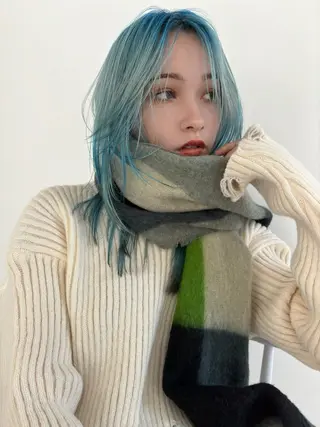 カラー 🫧透明感カラー🫧 当日予約⭕️のヘアスタイル
