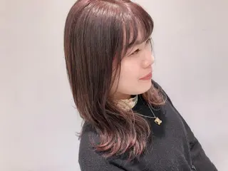 セミロング カラー 韓国ヘア🇰🇷 トヨキトキコのヘアスタイル