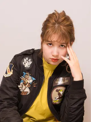 ミディアム カラー ヘアアレンジ ACE所属・高橋 侑李のヘアスタイル