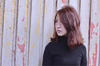 ミディアム セミロング カラー ヘアアレンジ COCOROHOOKI所属・松田 由貴のヘアスタイル