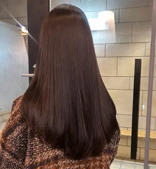 セミロング カラー 透明感カラー☀️ /emiのヘアスタイル