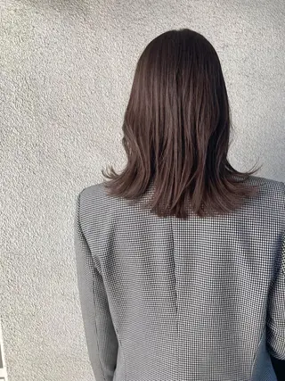 ミディアム カラー お洒落ベージュ🤎 代官山shibukiのヘアスタイル