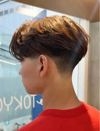 ショート パーマ メンズ nico TOKYO所属・ニュアンスパーマ/ 髪質改善🌈ﾊﾂﾞｷのヘアスタイル