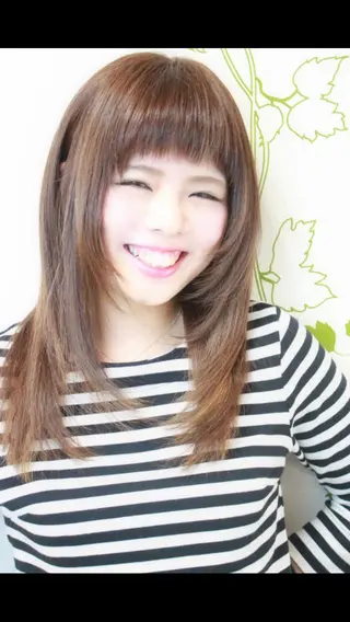 セミロング 柴田 陽平のヘアスタイル