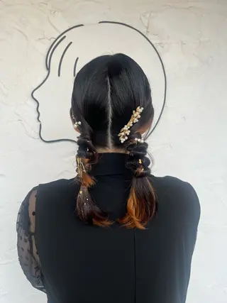 ヘアアレンジ 金沢市/美容師/ 岡島由希美のマツエク・マツパデザイン