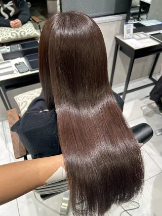 ロング カラー 透明感カラー💙 束感まつげ🪼海月のヘアスタイル