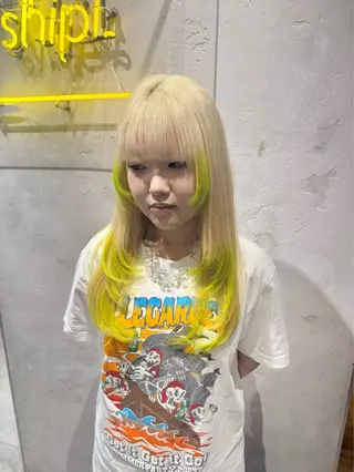 ミディアム カラー ai 梅田/暖色カラーのヘアスタイル