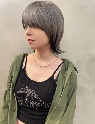 ショート カラー オタク特化🎀 顔まわり🎀ゆうなのヘアスタイル