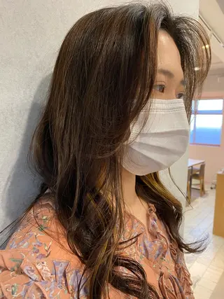 ロング パーマ 韓国hair ·͜· watanabeのヘアスタイル