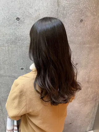 セミロング カラー 艶感透明感カラー🤍 hinaのヘアスタイル