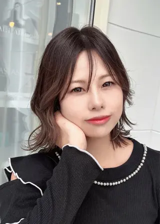 ミディアム カラー AFLOAT satomiのヘアスタイル
