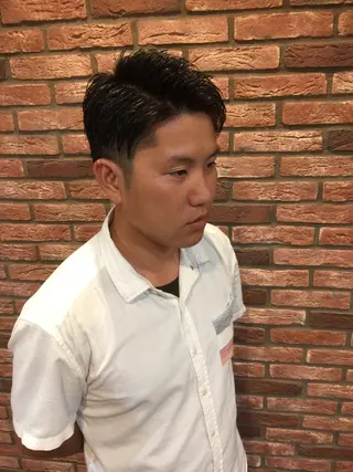 ショート パーマ 赤坂barber 古澤慶一郎【モテ髪】のヘアスタイル