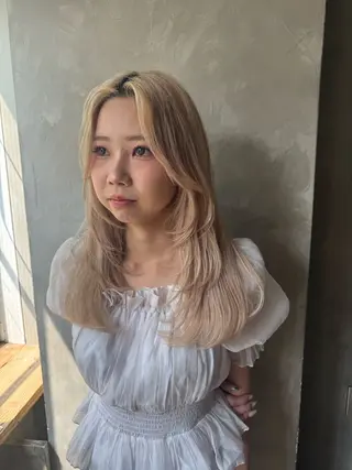 ロング クキノ ケイカのヘアスタイル