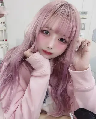 ロング カラー rollen所属・美魔女 美容師NAOのヘアスタイル